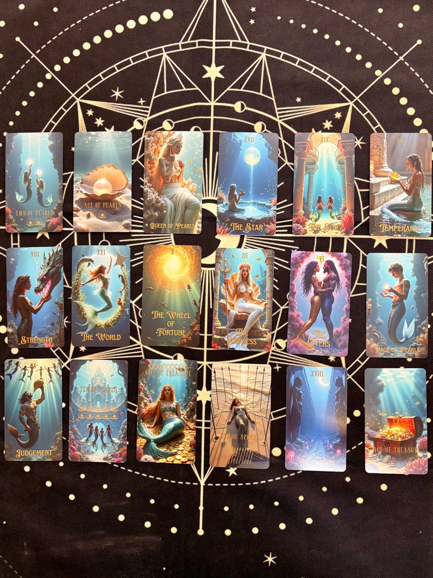 🔱🧜🏻‍♀️海洋塔羅牌 The Ocean Tarot Deck🧜🏻‍♂️🐚