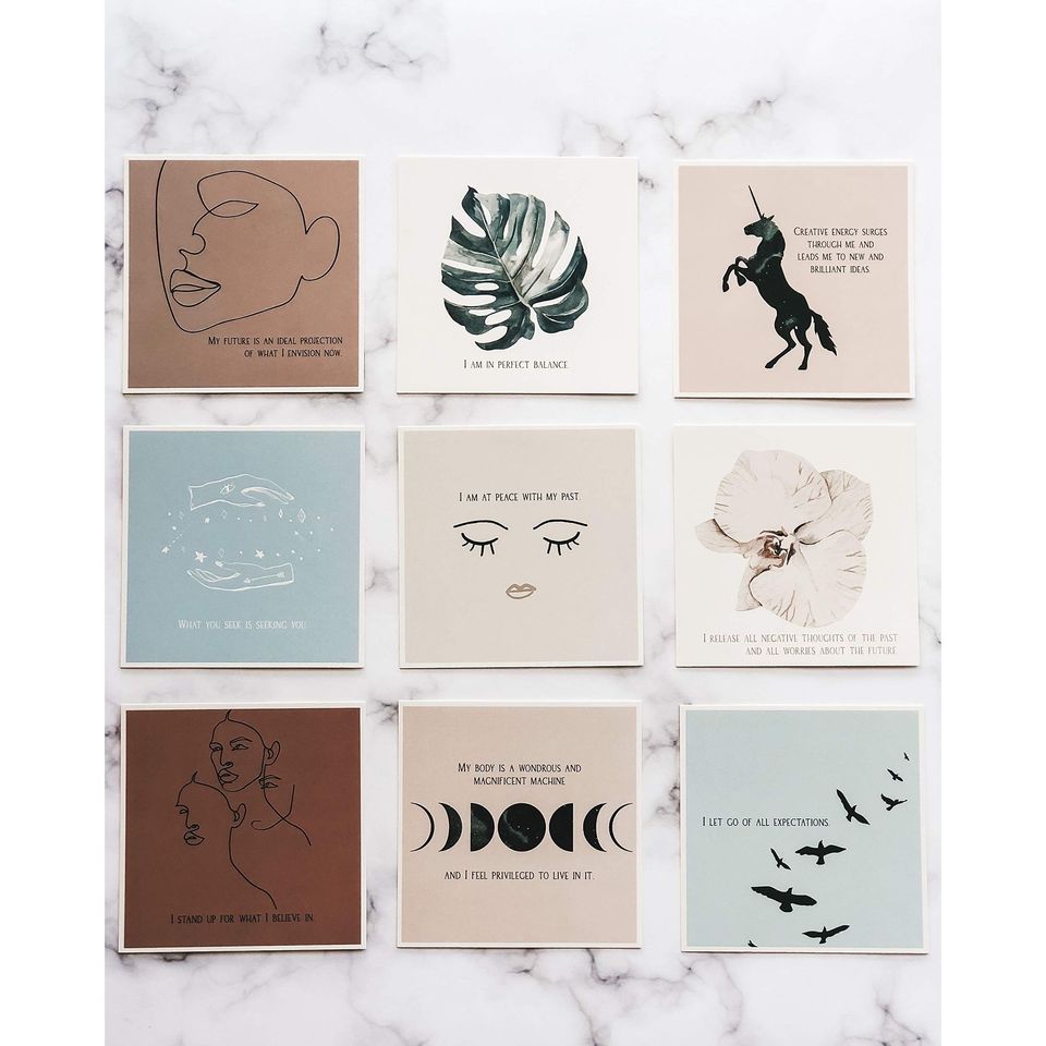 Affirmation Cards - Meditation Cards and Daily Affirmations I Motivational Cards, Inspirational Cards, Mindfulness Card - Positive Affirmations Cards