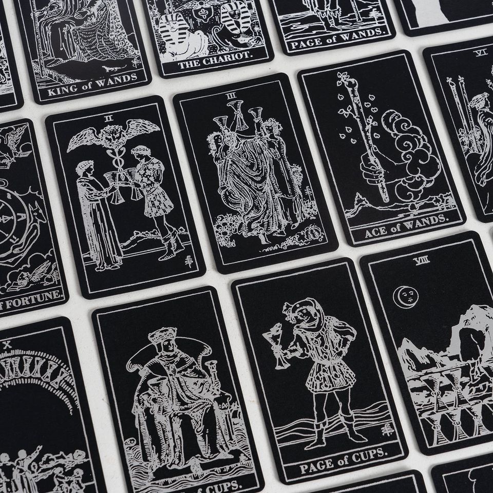 銀箔塔羅牌 tarot deck