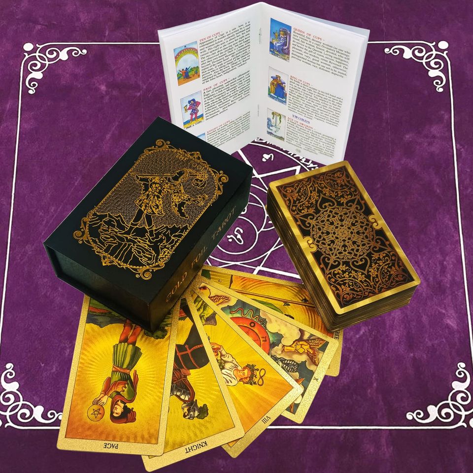 金箔防水韋特塔羅牌 Golden Tarot Deck