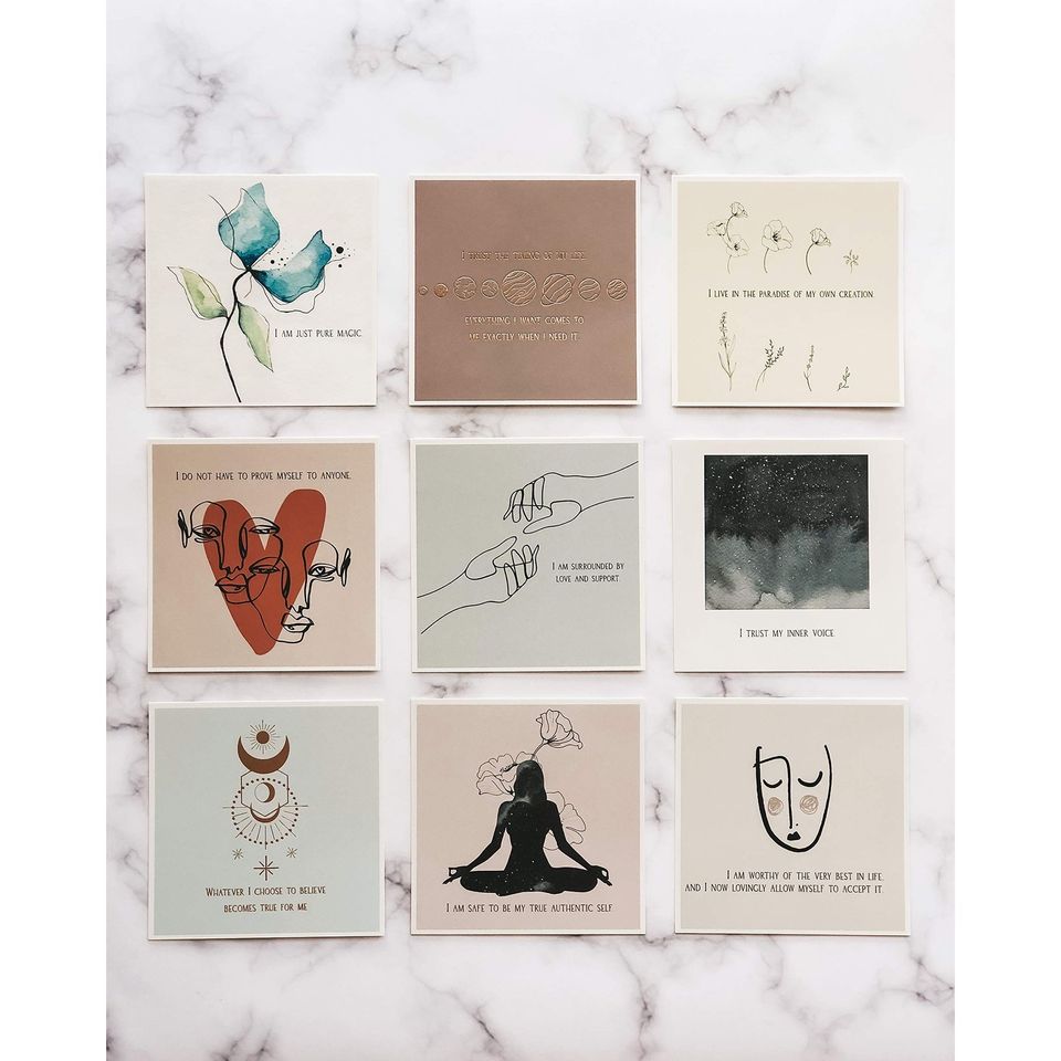 Affirmation Cards - Meditation Cards and Daily Affirmations I Motivational Cards, Inspirational Cards, Mindfulness Card - Positive Affirmations Cards