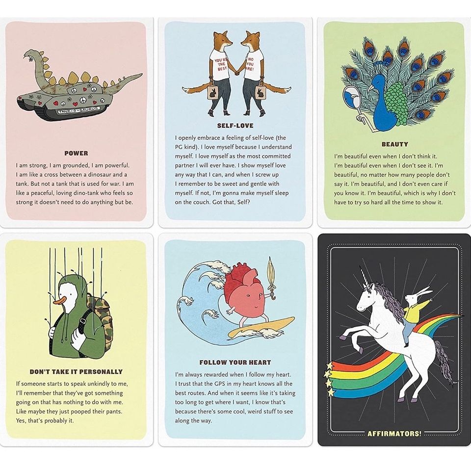 Affirmations! 50 Affirmation Cards to Help You Help Yourself without The Self-Helpy-Ness
