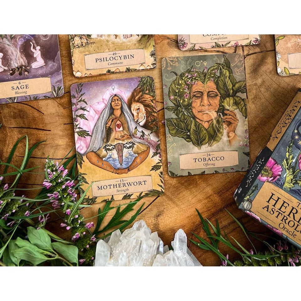草本星座神諭卡The Herbal Astrology Oracle : A 55-Card Deck and Guidebook