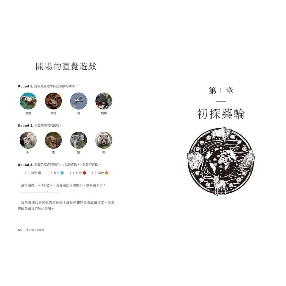 春花媽宇宙藥輪（特典珍藏版：附贈36張動物能量牌卡＋絨布束口袋）：守護動物指引你探索自我、發揮天賦，學習與生命圓滿相融【特別收錄：台灣動物藥輪】Medicine Wheel
