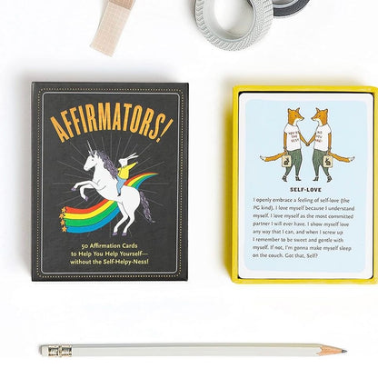 Affirmations! 50 Affirmation Cards to Help You Help Yourself without The Self-Helpy-Ness