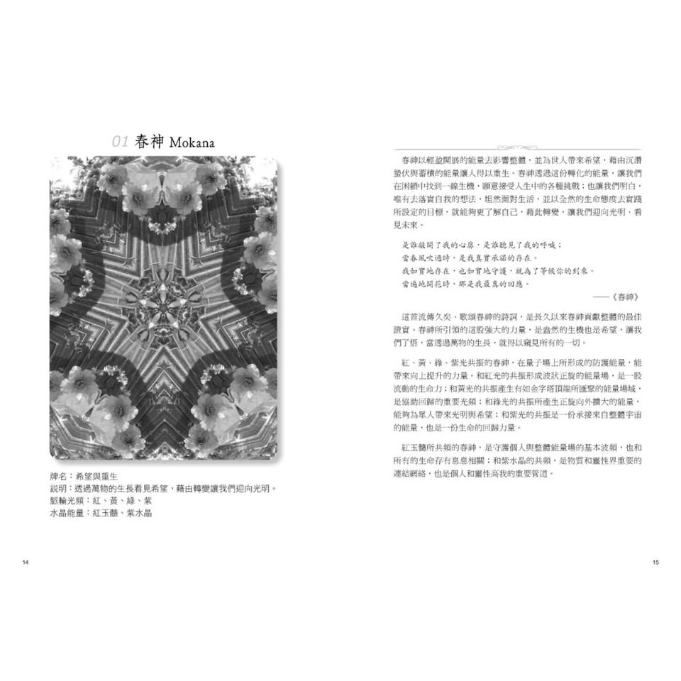 ATIPAYA愛緹帕亞全頻能量花晶療癒卡（精裝磁扣書盒＋61牌卡＋專書＋專用布套）