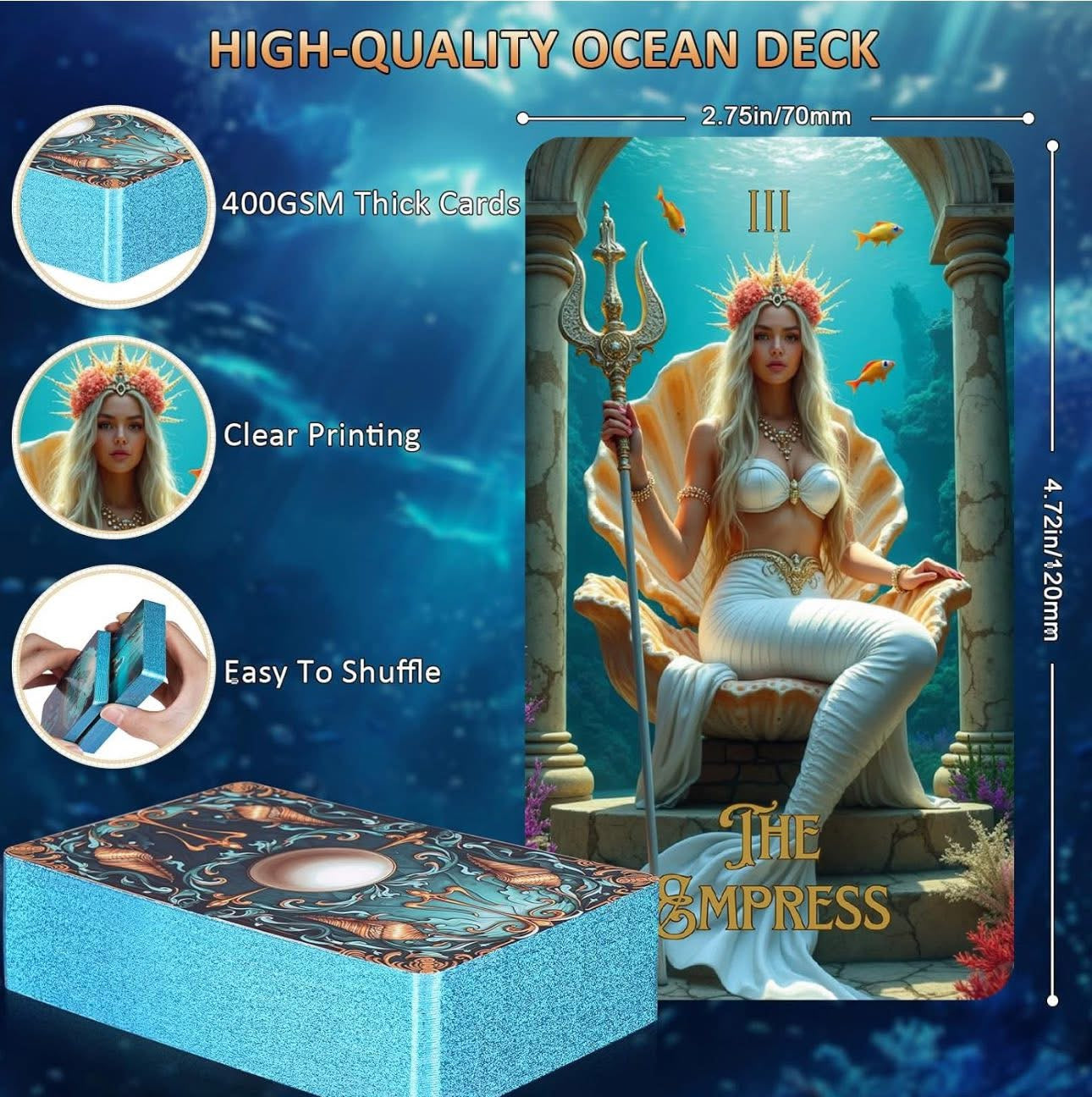🔱🧜🏻‍♀️海洋塔羅牌 The Ocean Tarot Deck🧜🏻‍♂️🐚
