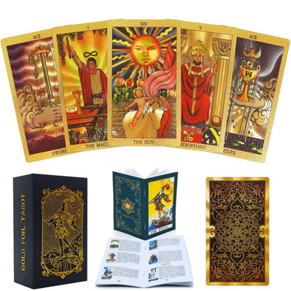 金箔防水韋特塔羅牌 Golden Tarot Deck