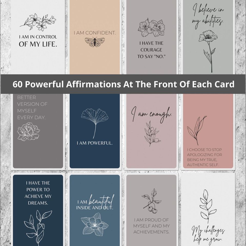 60 Affirmation Cards 肯定語卡